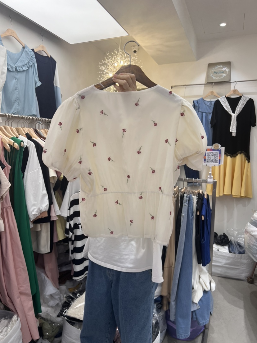 HOJAE韓國直郵女裝新品真品時尚人氣推薦職業休閑襯衫蕾絲衫HOJAE襯衫/蕾絲衫