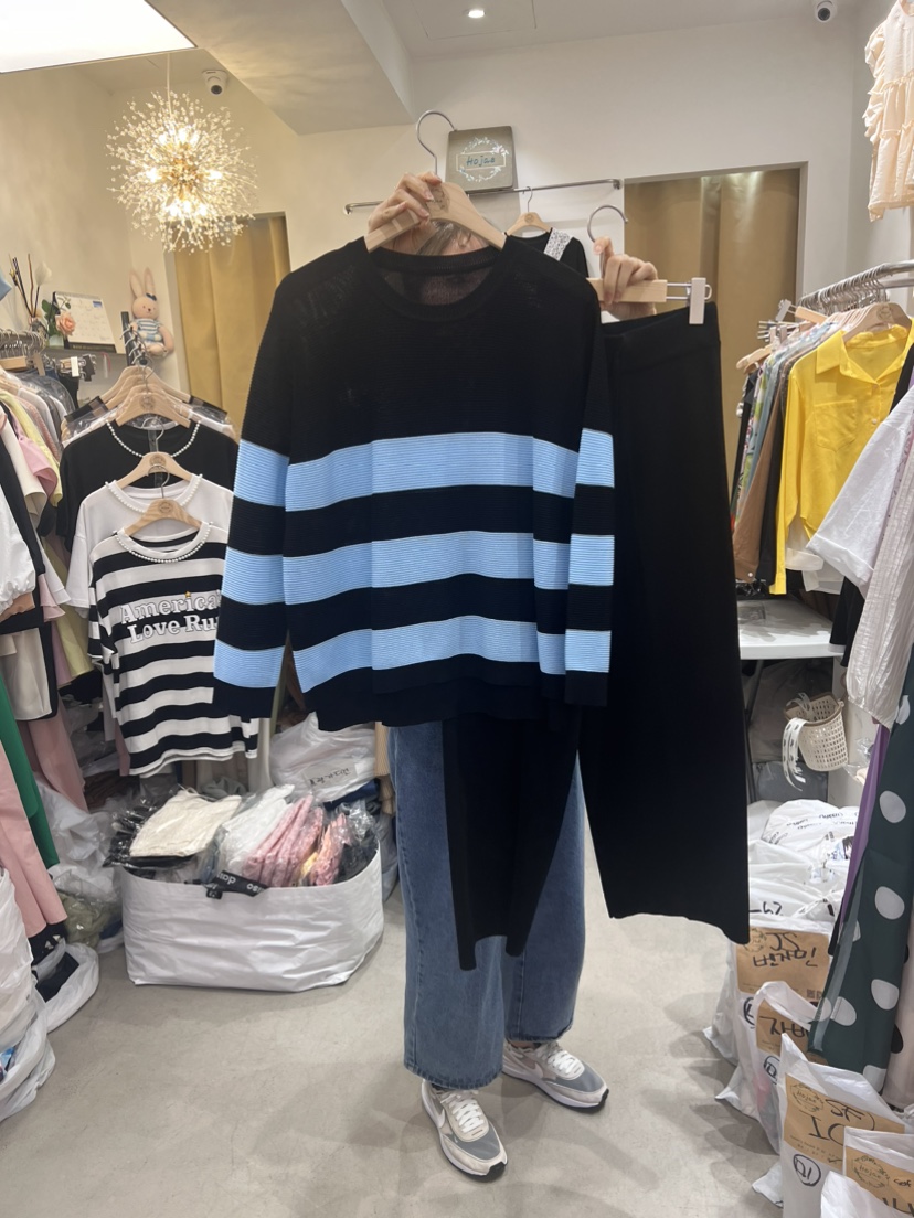 HOJAE直郵韓國代購女裝新款時尚推薦人氣休閑熱賣真品24春夏套裝HOJAE套裝圖色3