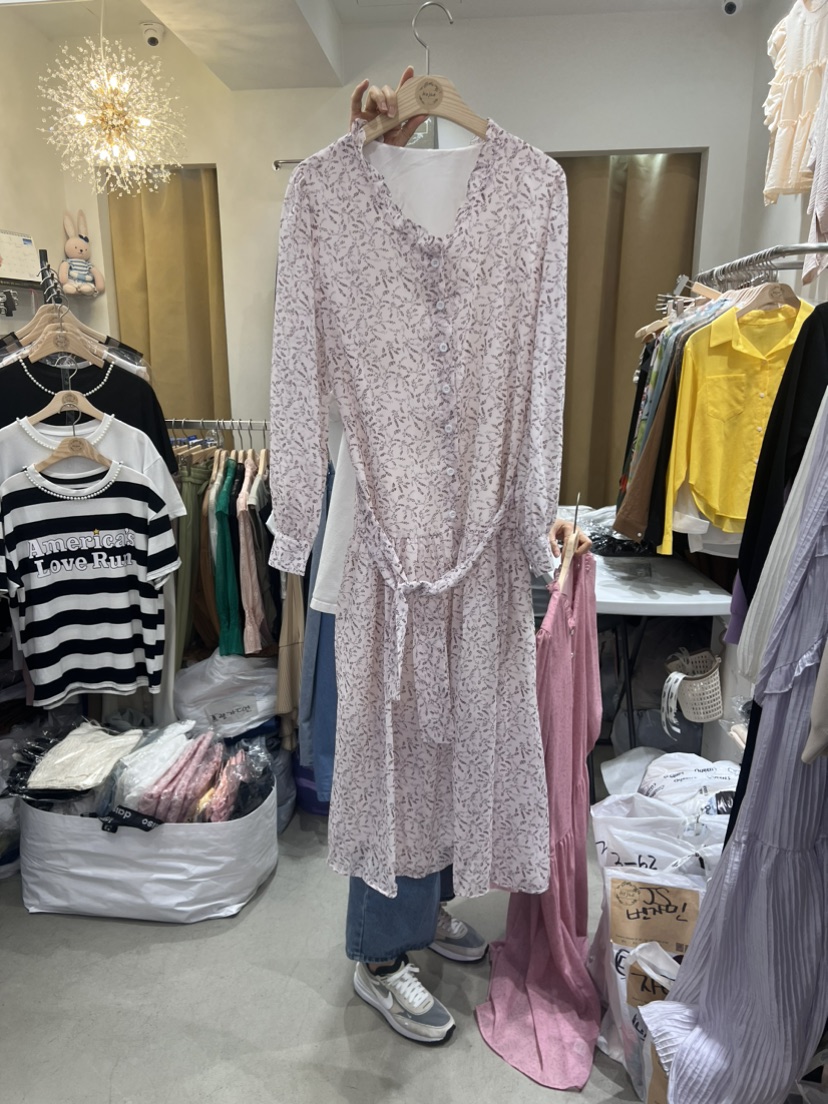 HOJAE韓國直郵女裝新品休閑24春夏職業熱賣推薦人氣連衣裙HOJAE連衣裙圖色2