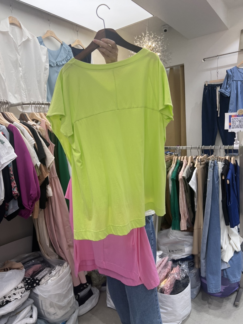 HOJAE韓國直郵女裝新品推薦熱賣24春夏休閑職業真品時尚T恤HOJAET恤