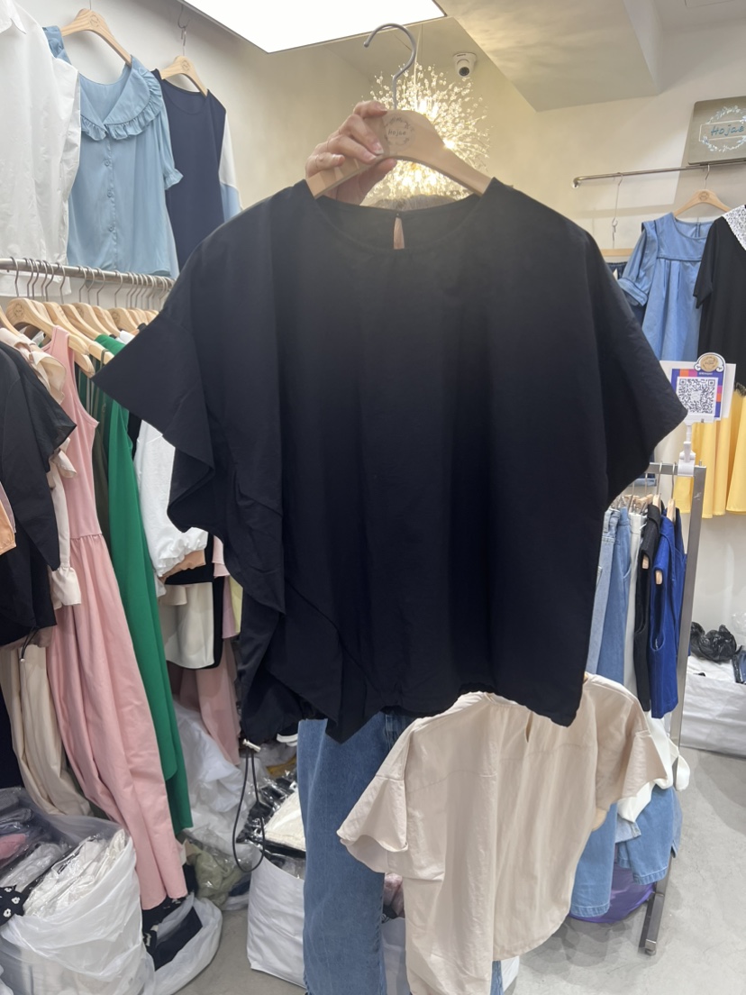HOJAE韓國直郵東大門實拍女裝新品休閑人氣熱賣推薦24春夏T恤HOJAET恤圖色2