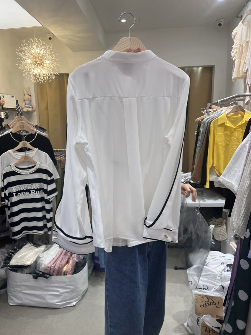 HOJAE韓國直郵女裝新品24春夏人氣熱賣時尚推薦襯衫蕾絲衫HOJAE襯衫/蕾絲衫