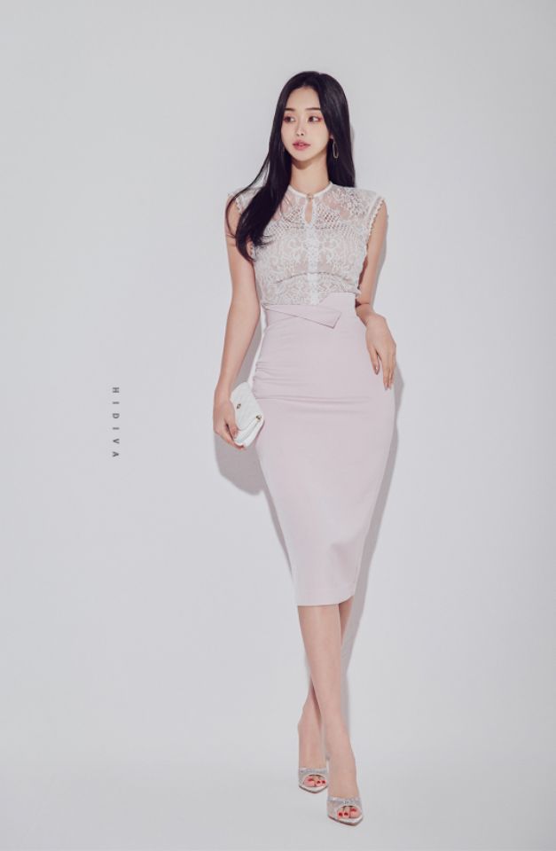 high heels直郵韓國代購女裝新品職業時尚真品人氣休閑長裙HIGH HEELS長裙