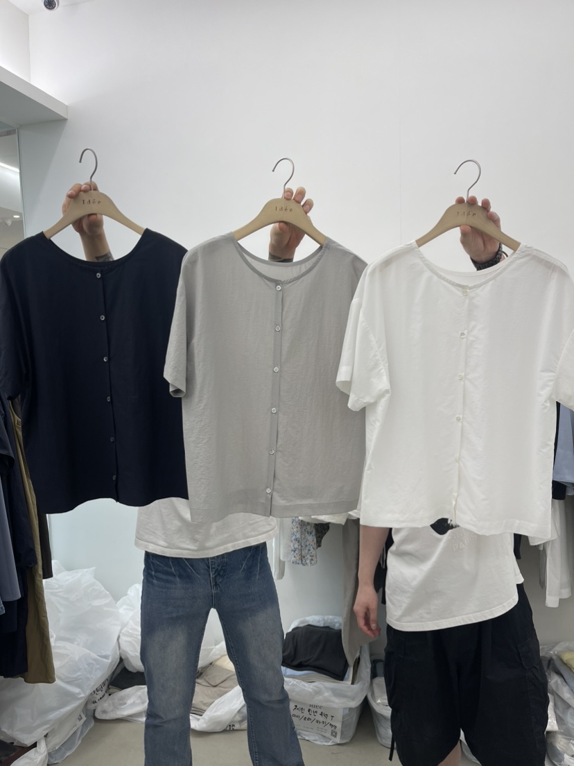 idee韓國直郵女裝新款人氣熱賣時尚休閑推薦職業真品24春夏T恤IDEE-AT恤