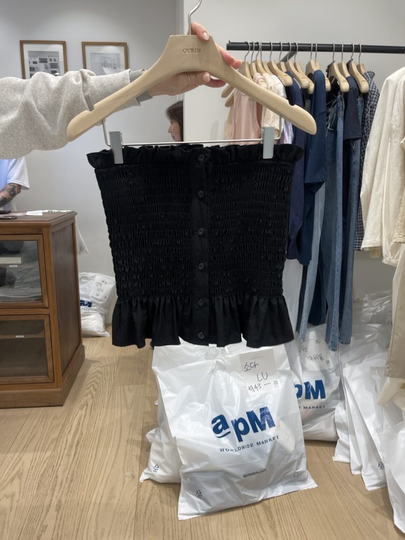 OURIN韓國直郵女裝新款推薦真品24春夏職業時尚人氣吊帶背心OURIN吊帶/背心圖色2