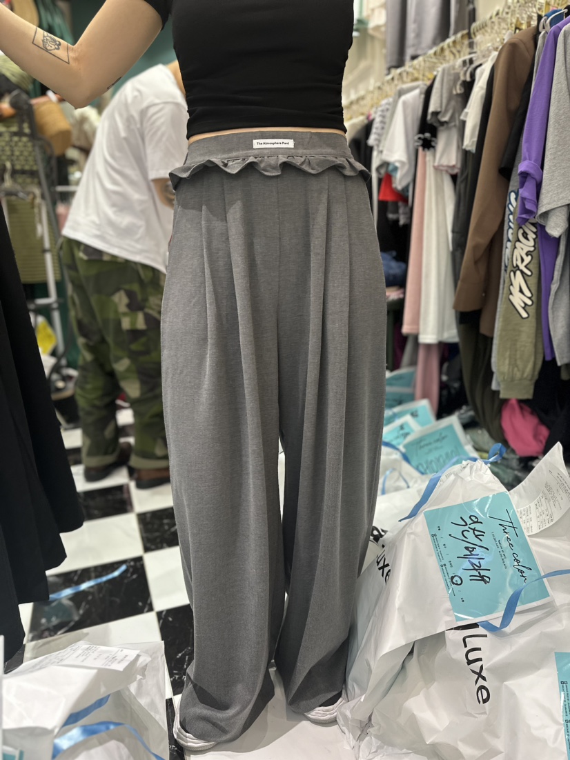 Three color韓國直郵東大門實拍女裝新品休閑推薦時尚休閑褲Three color休閑褲