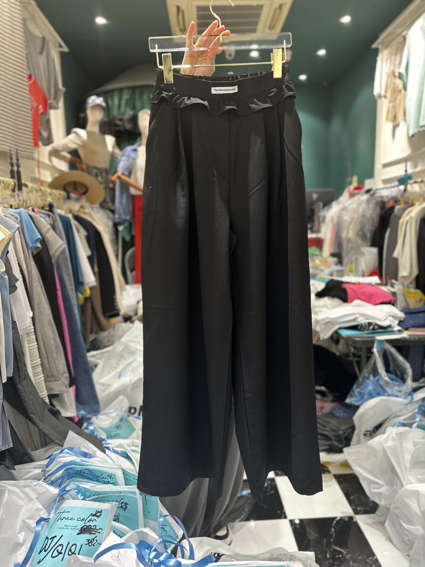 Three color韓國直郵東大門實拍女裝新品休閑推薦時尚休閑褲Three color休閑褲圖色2