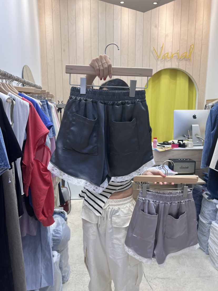 VARIAL韓國直郵女裝新款真品推薦時尚熱賣24春夏短褲蕾絲VARIAL短褲