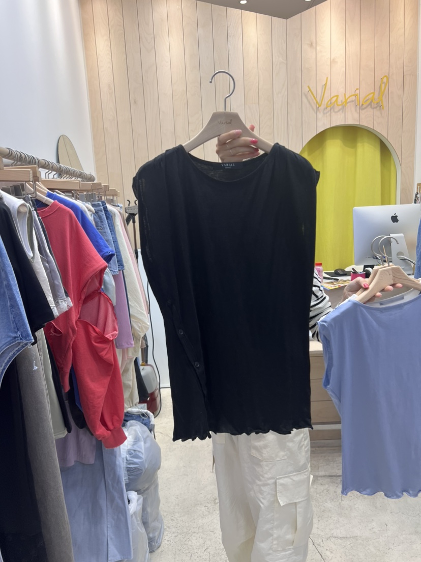 VARIAL韓國直郵東大門實拍女裝新款真品24春夏職業熱賣T恤VARIALT恤圖色3