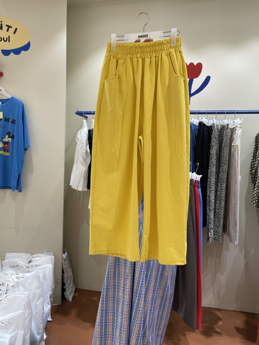 Venti韓國直郵女裝新品人氣休閑真品熱賣24春夏休閑褲綁帶VENTI休閑褲圖色2