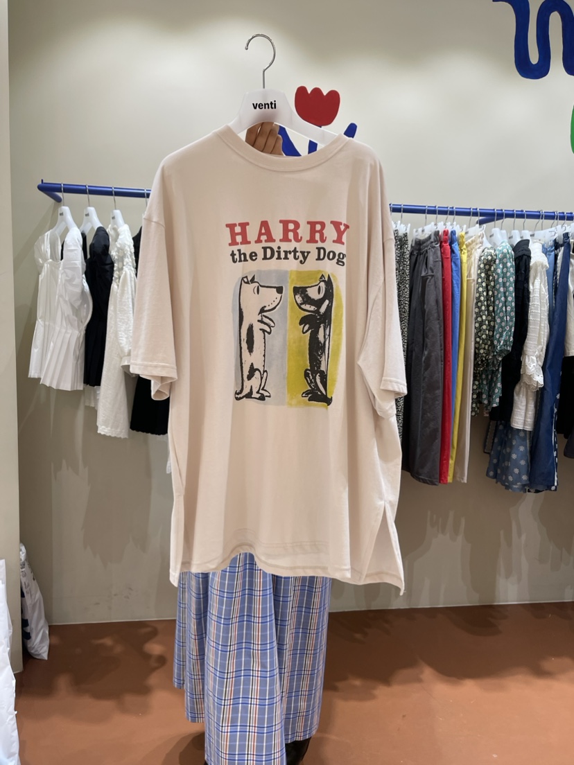 Venti韓國直郵女裝新款24春夏時尚休閑推薦人氣真品熱賣T恤VENTIT恤圖色2
