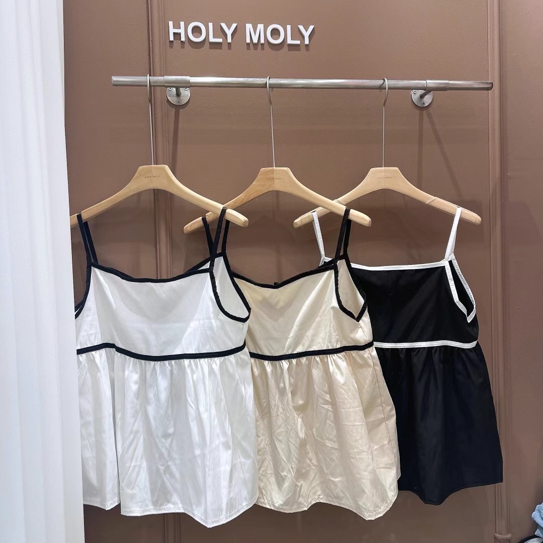 HOLYMOLY韓國直郵東大門代購女裝新款推薦熱賣休閑吊帶背心DKS08吊帶/背心