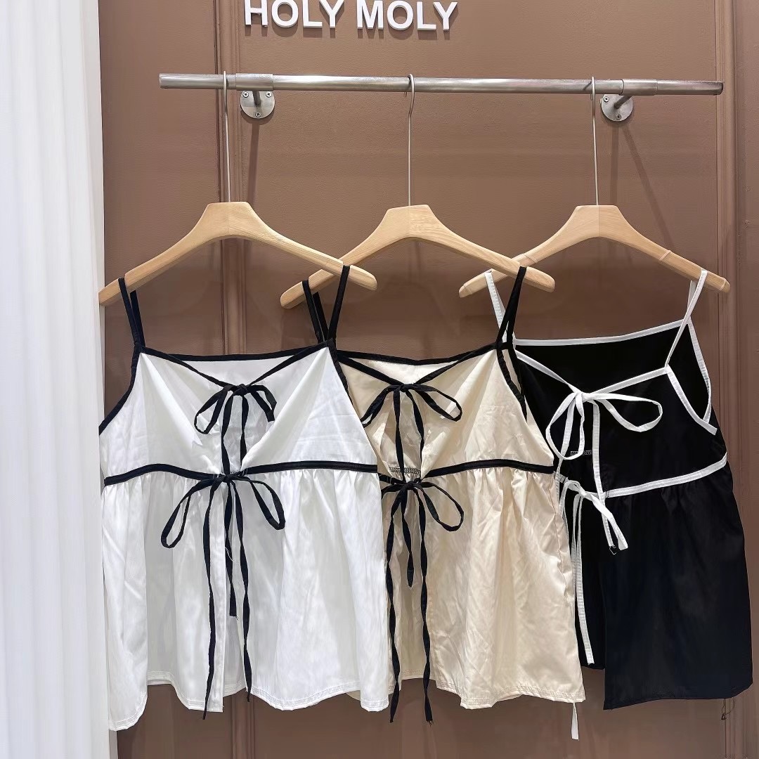HOLYMOLY韓國直郵東大門代購女裝新款推薦熱賣休閑吊帶背心DKS08吊帶/背心