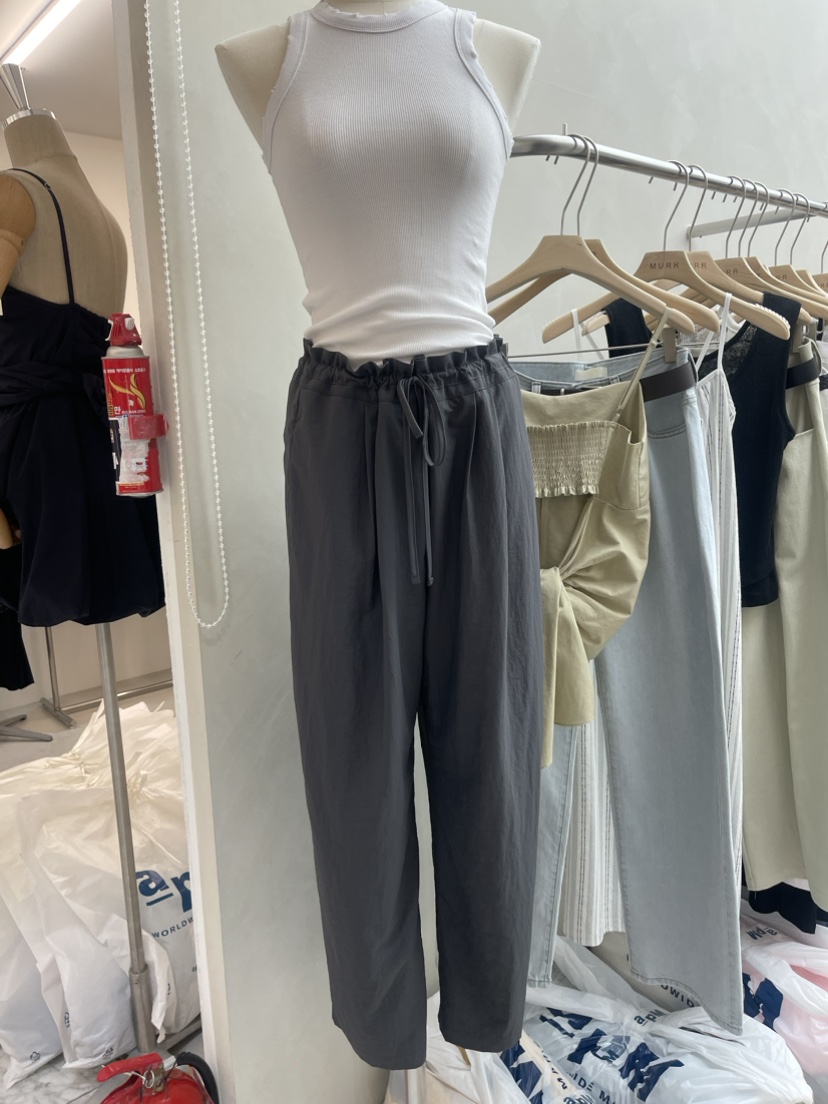 MURR直郵韓國代購女裝新款職業24春夏推薦熱賣休閑休閑褲MURR休閑褲