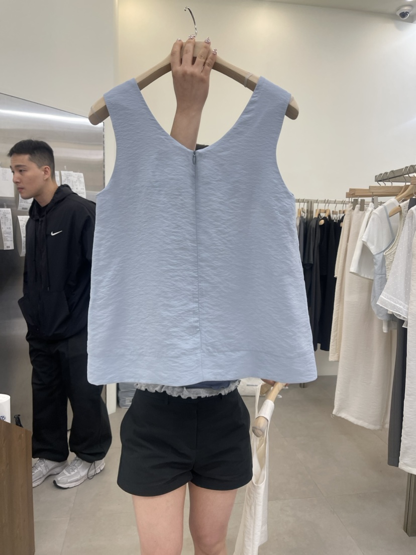 REVECITE直郵韓國代購女裝新品推薦24春夏休閑時尚吊帶背心MOIBLE吊帶/背心
