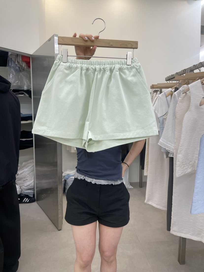 REVECITE韓國直郵女裝新款職業24春夏真品休閑推薦時尚短褲MOIBLE短褲圖色2