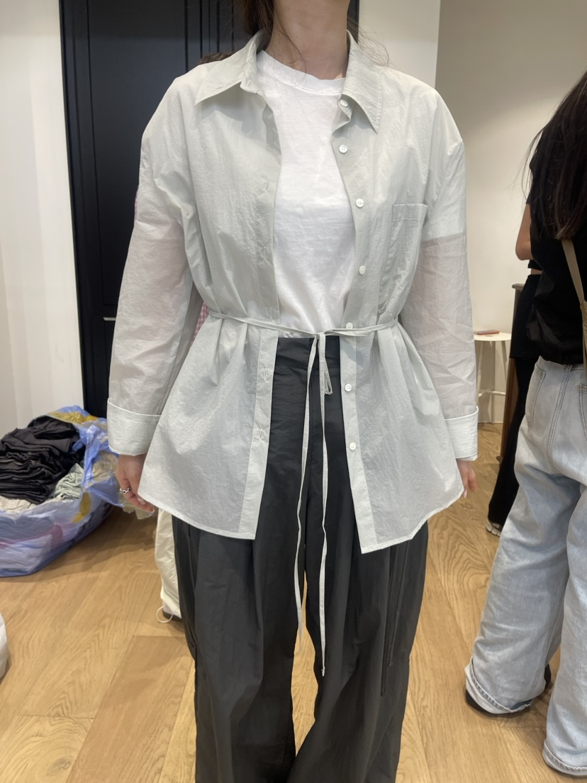 RIVEROOM韓國直郵女裝新款24春夏休閑真品時尚襯衫蕾絲衫RIVEROOM襯衫/蕾絲衫圖色3