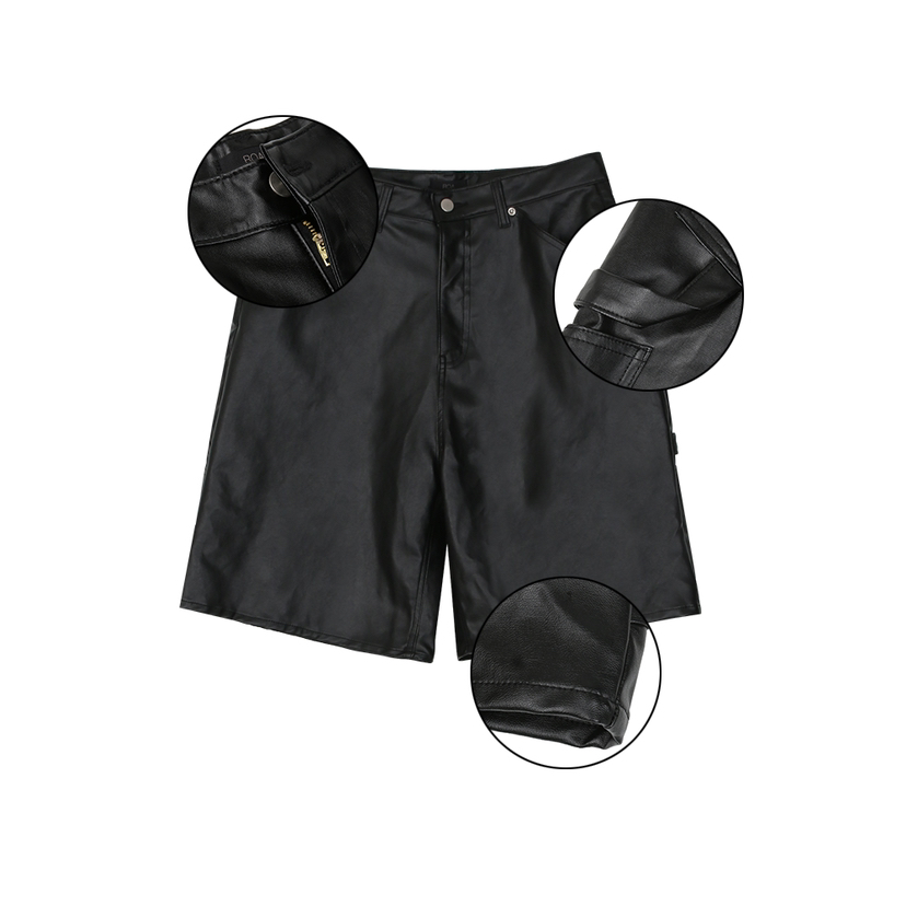 ROA-男裝直郵韓國代購女裝新品真品熱賣時尚推薦人氣短褲皮革ROA短褲