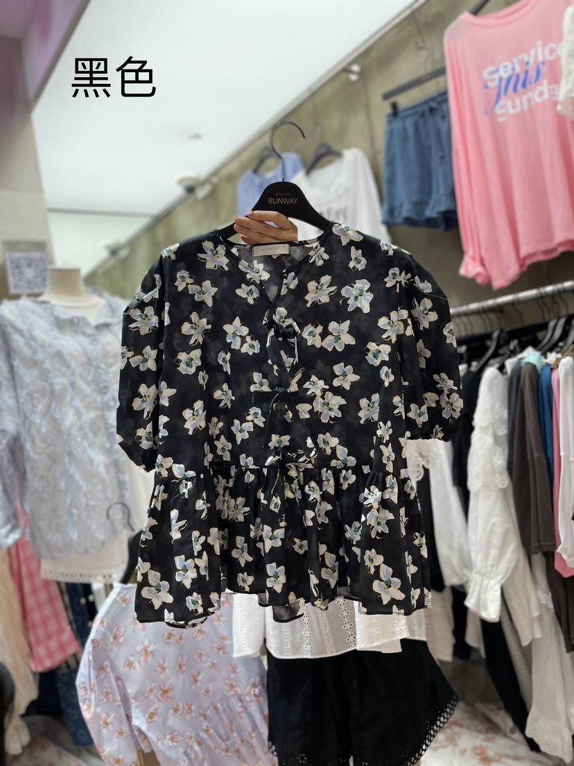 RUNWAY韓國直郵女裝新品人氣真品熱賣職業時尚休閑襯衫蕾絲衫RUNWAY襯衫/蕾絲衫圖色3