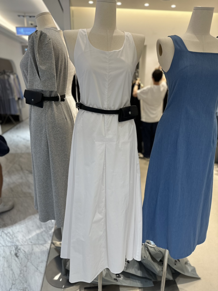 RICH SISTER韓國直郵女裝新品24春夏時尚休閑連衣裙含腰帶RICH SISTER連衣裙