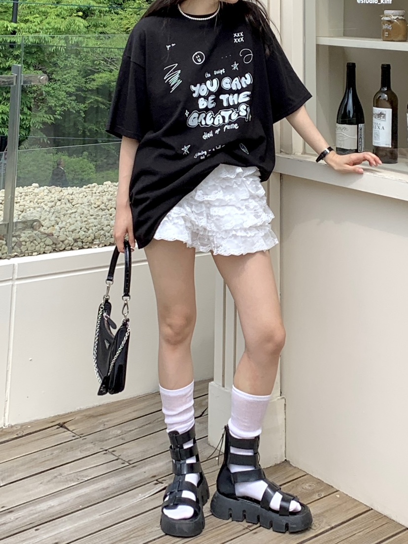 SUNDAY MOOD直郵韓國代購女裝新款職業休閑推薦時尚熱賣T恤BOWIET恤