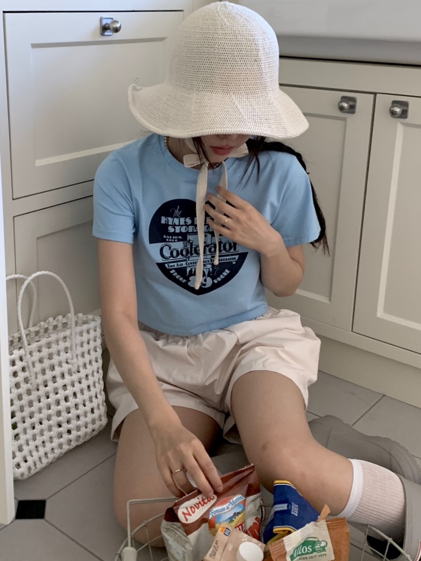 SUNDAY MOOD韓國直郵東大門代購女士新款人氣真品熱賣推薦T恤BOWIET恤