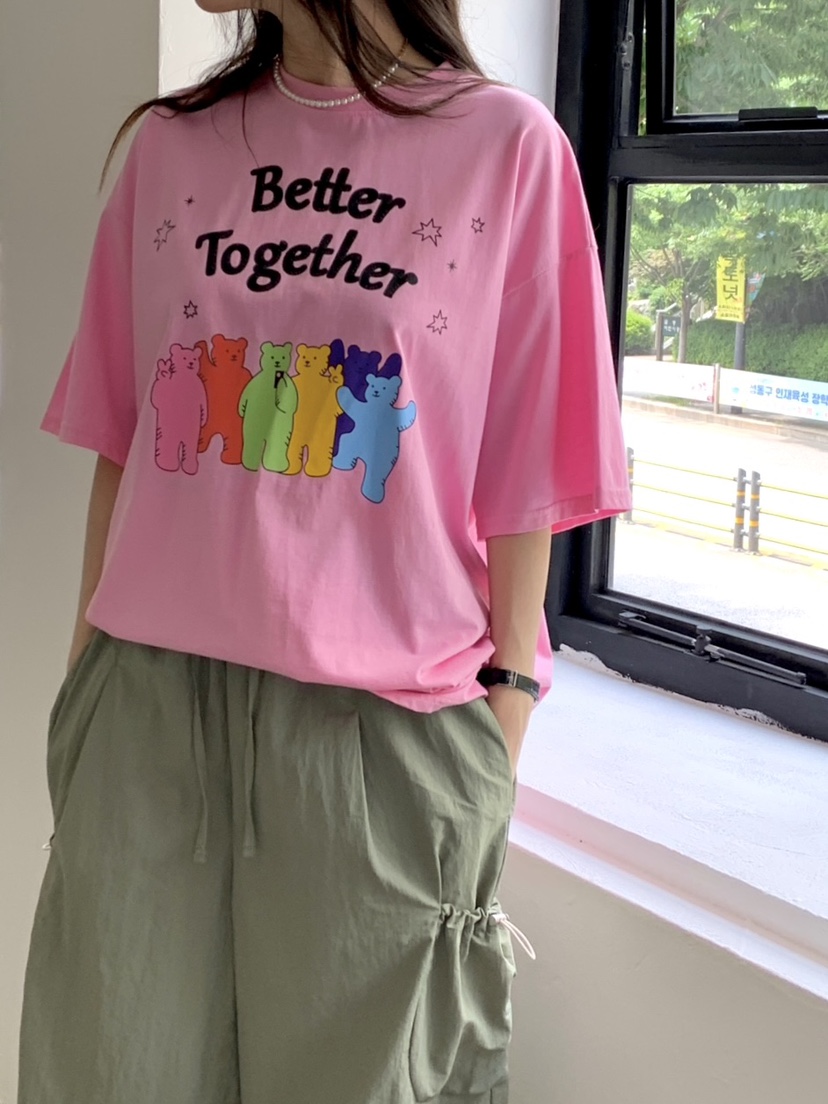 SUNDAY MOOD韓國直郵女士新品人氣熱賣24春夏真品推薦T恤BOWIET恤
