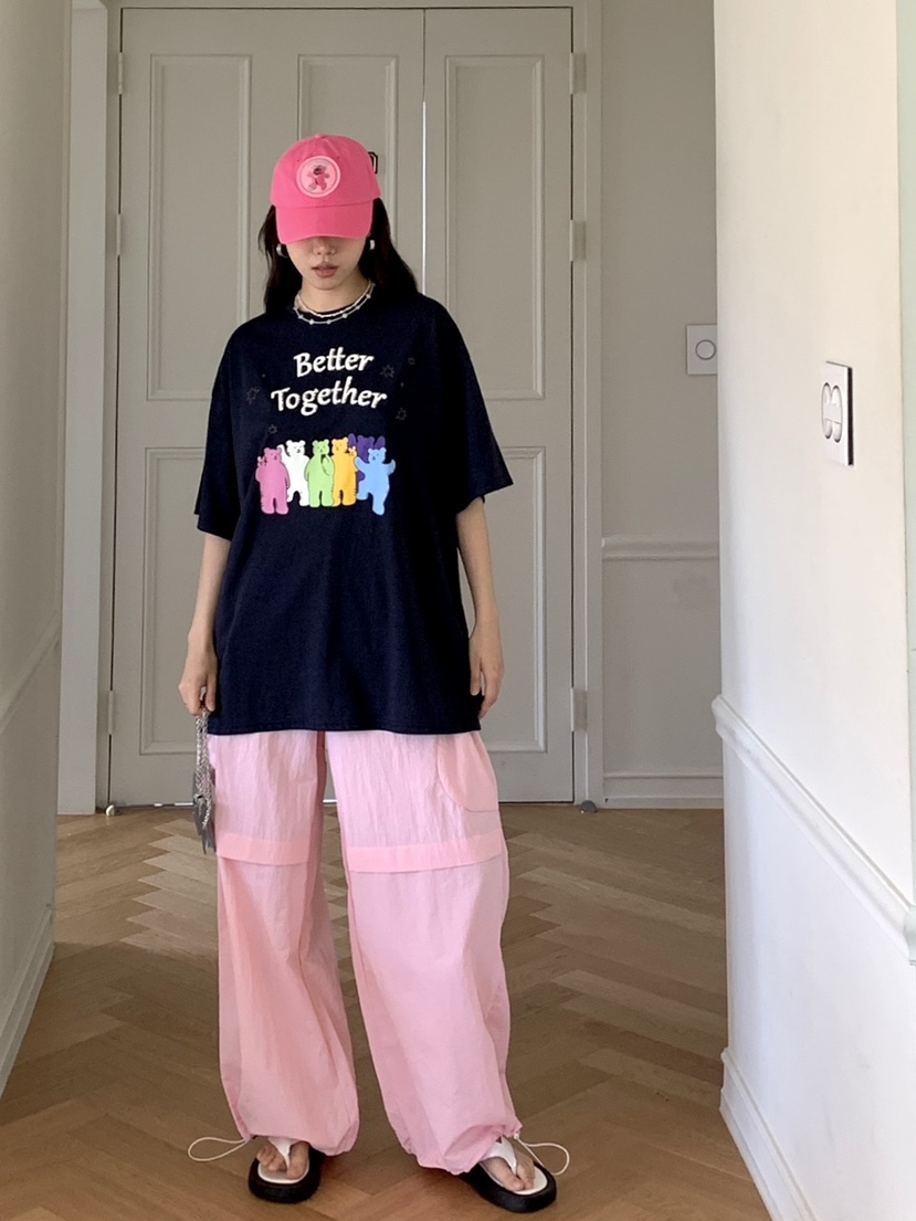 SUNDAY MOOD韓國直郵女士新品人氣熱賣24春夏真品推薦T恤BOWIET恤