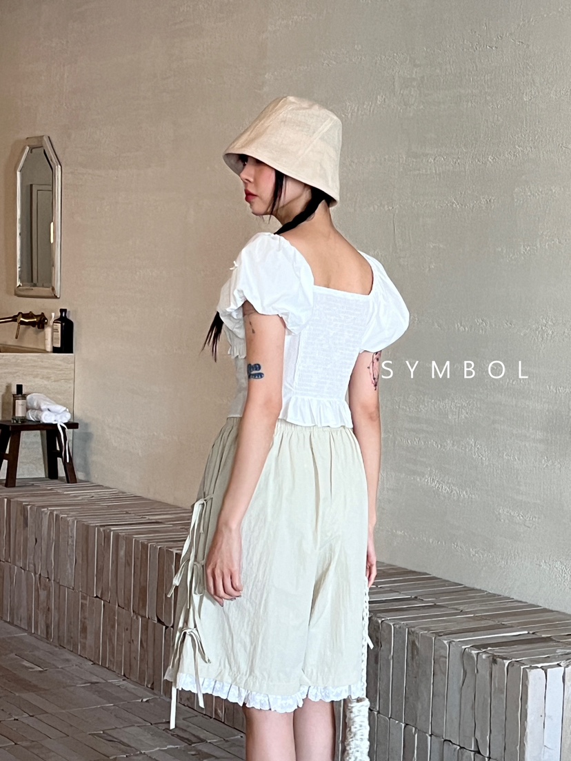 SYMBOL韓國直郵東大門實拍女裝新品熱賣推薦24春夏襯衫蕾絲衫SYMBOL襯衫/蕾絲衫