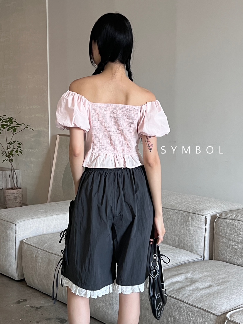 SYMBOL韓國直郵東大門實拍女裝新品熱賣推薦24春夏襯衫蕾絲衫SYMBOL襯衫/蕾絲衫
