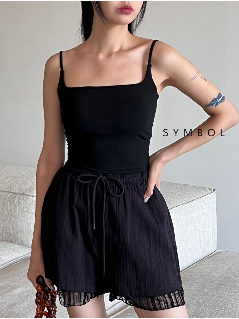 SYMBOL韓國直郵東大門代購女裝新款職業時尚人氣吊帶背心蕾絲SYMBOL吊帶/背心