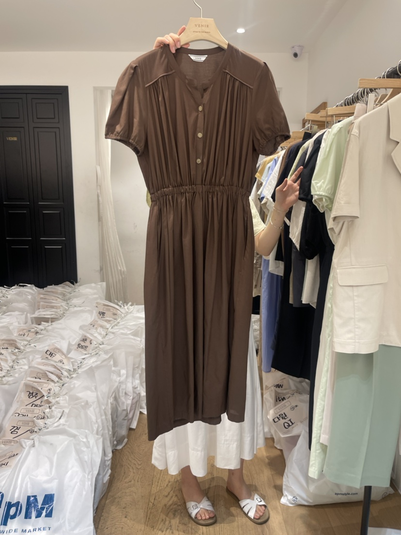 VENIR直郵韓國代購女裝新品熱賣時尚休閑真品推薦人氣連衣裙VENIR-a連衣裙圖色4