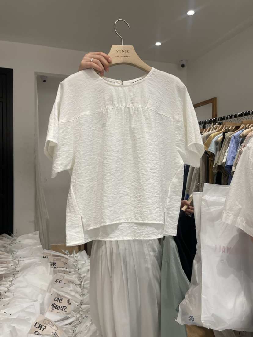 VENIR直郵韓國代購女裝新品休閑時尚推薦職業24春夏襯衫蕾絲衫VENIR-a襯衫/蕾絲衫圖色2