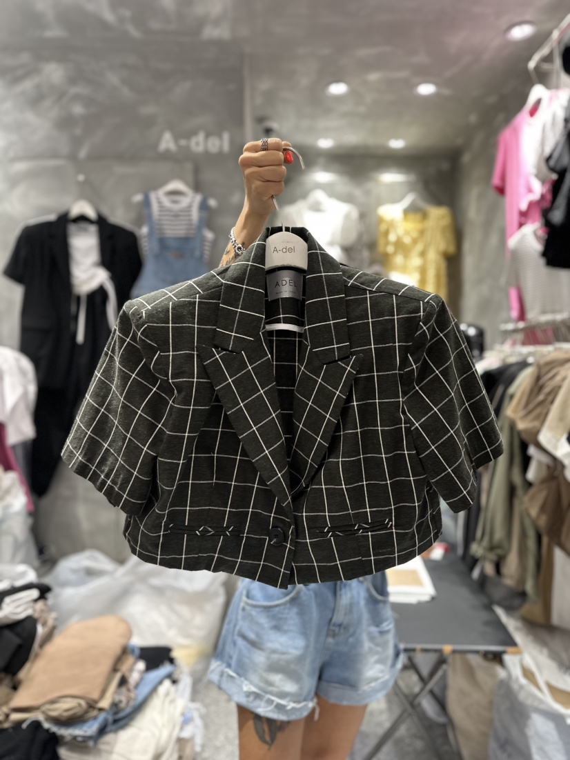 A-DEL韓國直郵女裝新品職業推薦真品熱賣休閑人氣時尚夾克A-DEL夾克圖色2