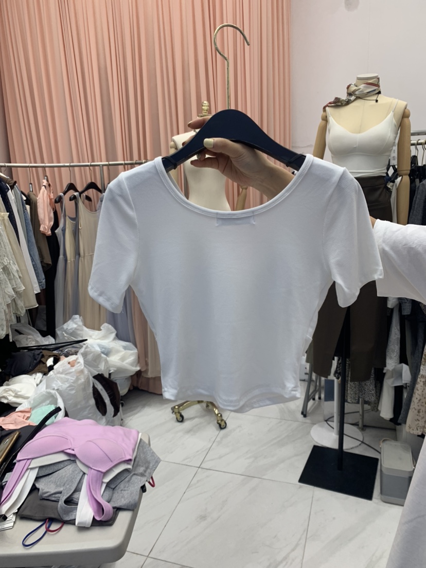 JAIME韓國直郵女裝新品職業時尚真品24春夏推薦休閑T恤短款JAIMET恤