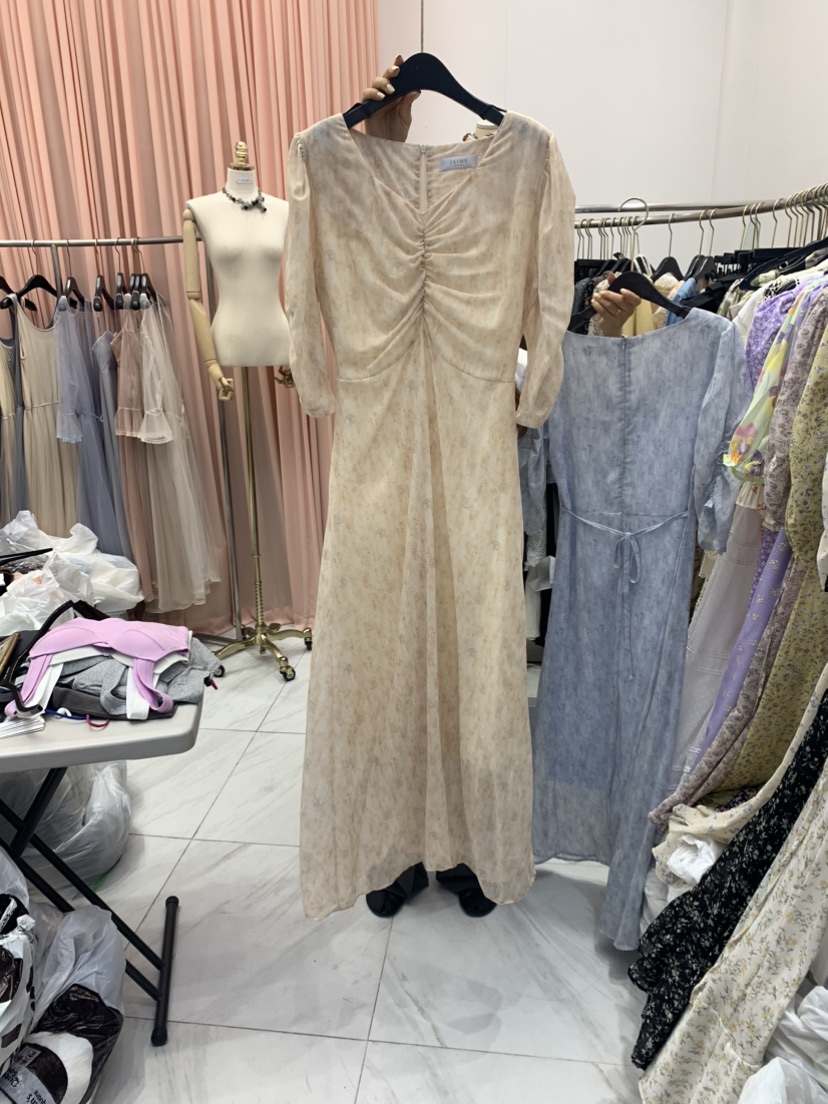JAIME直郵韓國代購女裝新品職業時尚熱賣24春夏休閑連衣裙JAIME連衣裙圖色2
