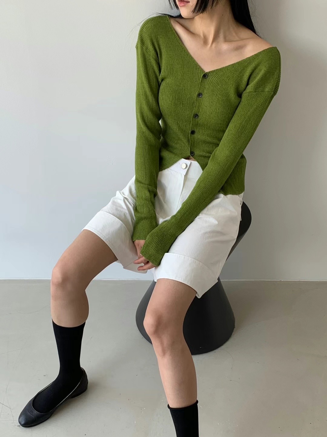 UNLESS直郵韓國代購女裝新品真品熱賣24春夏職業時尚針織衫UNLESS針織衫圖色2