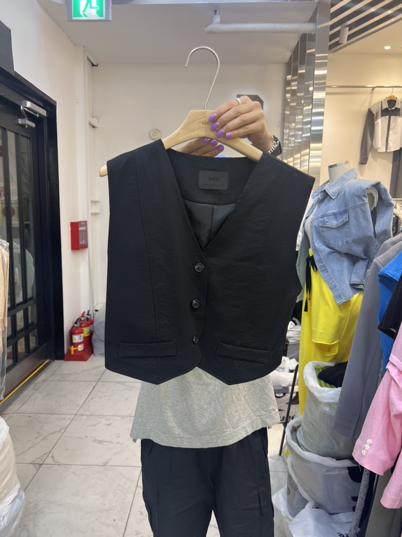 MIX韓國直郵女裝新品時尚職業24春夏推薦熱賣休閑人氣馬甲MIX馬甲圖色2