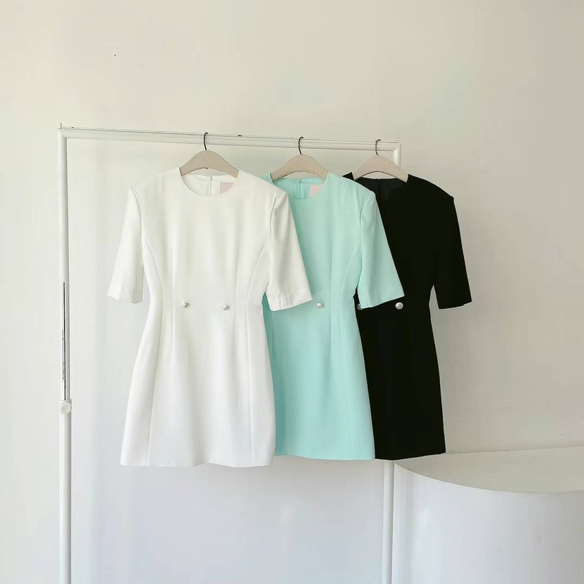 RIJINA韓國直郵東大門實拍女裝新品時尚職業人氣休閑連衣裙RIJINA連衣裙
