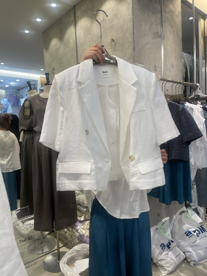 THE SIL韓國直郵女裝新款時尚24春夏人氣熱賣真品職業夾克THE SIL/1 2ILLY夾克