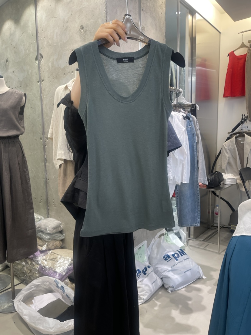 THE SIL韓國直郵女裝新款真品人氣熱賣推薦休閑24春夏吊帶背心THE SIL/1 2ILLY吊帶/背心圖色3