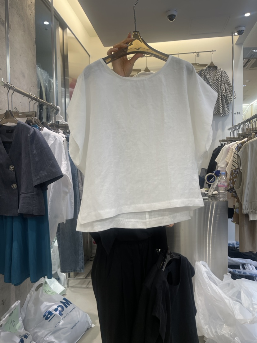 THE SIL韓國直郵東大門代購女裝新款休閑時尚襯衫蕾絲衫亞麻THE SIL/1 2ILLY襯衫/蕾絲衫圖色2