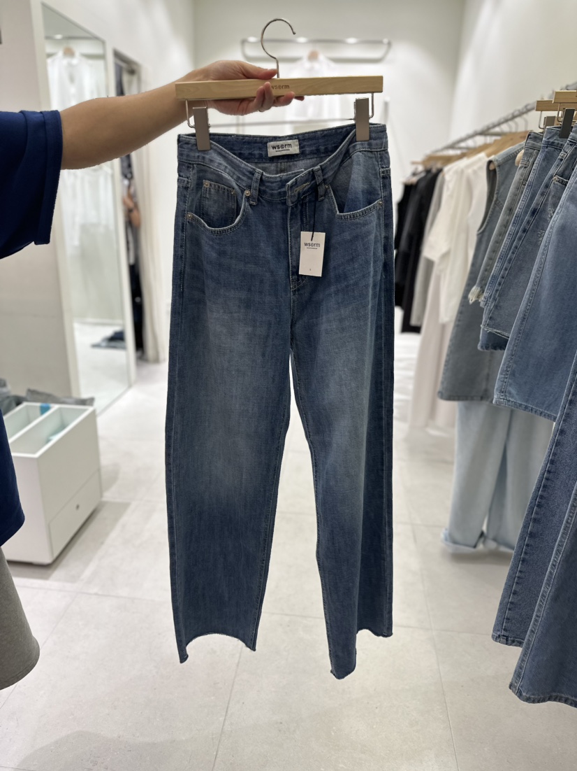 ws@rm/WA SHING ROOM韓國直郵女裝新品真品時尚熱賣牛仔褲ARTISANAL牛仔褲