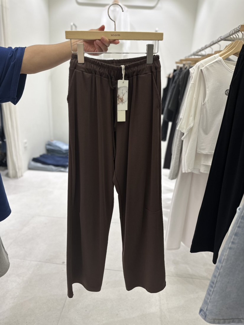 ws@rm/WA SHING ROOM韓國直郵女裝新品24春夏休閑休閑褲ARTISANAL休閑褲圖色2