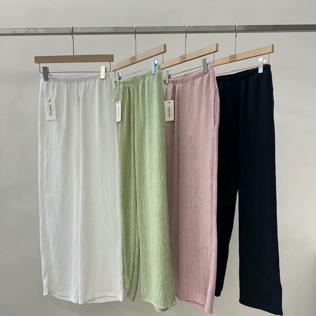 COIN直郵韓國代購女裝新款真品人氣24春夏休閑熱賣休閑褲COIN休閑褲圖色4左一色