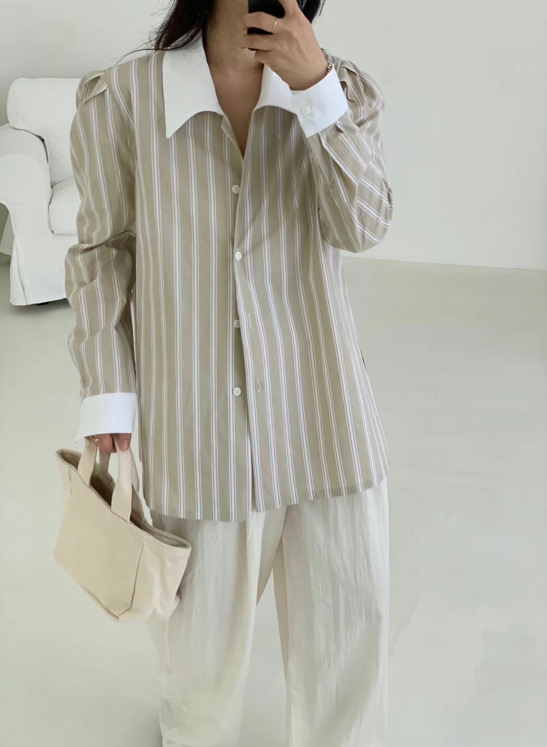 FRANC韓國直郵東大門代購女裝新品熱賣時尚休閑人氣襯衫蕾絲衫FRANC襯衫/蕾絲衫圖色2