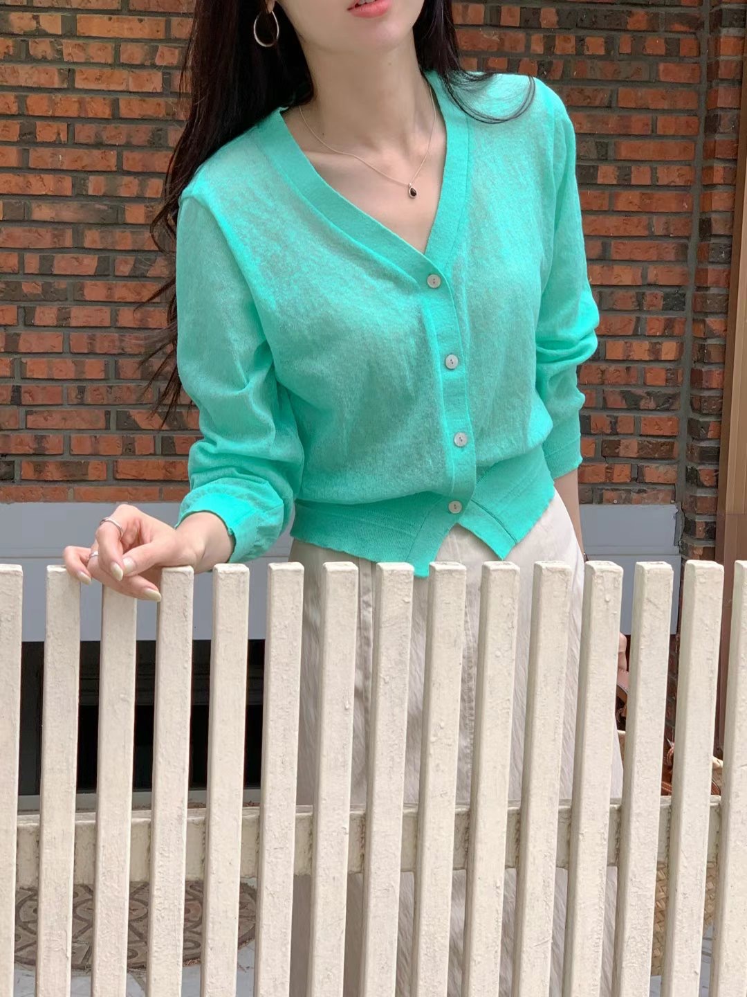 FRIDA直郵韓國代購女裝新款時尚真品24春夏職業人氣針織衫FRIDA針織衫