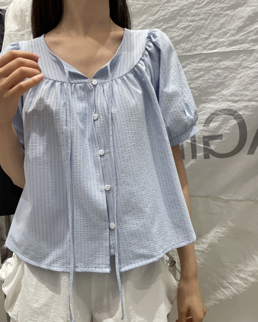 Magie韓國直郵東大門代購女裝新款推薦24春夏人氣襯衫蕾絲衫VI A襯衫/蕾絲衫