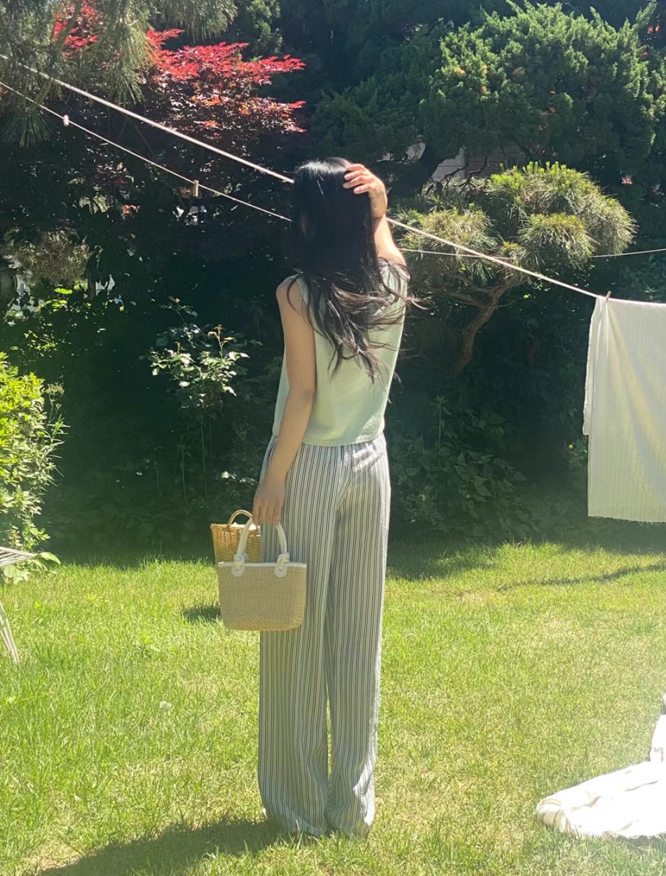 NATTY韓國直郵女裝新品人氣時尚職業休閑推薦真品24春夏休閑褲NATTY休閑褲