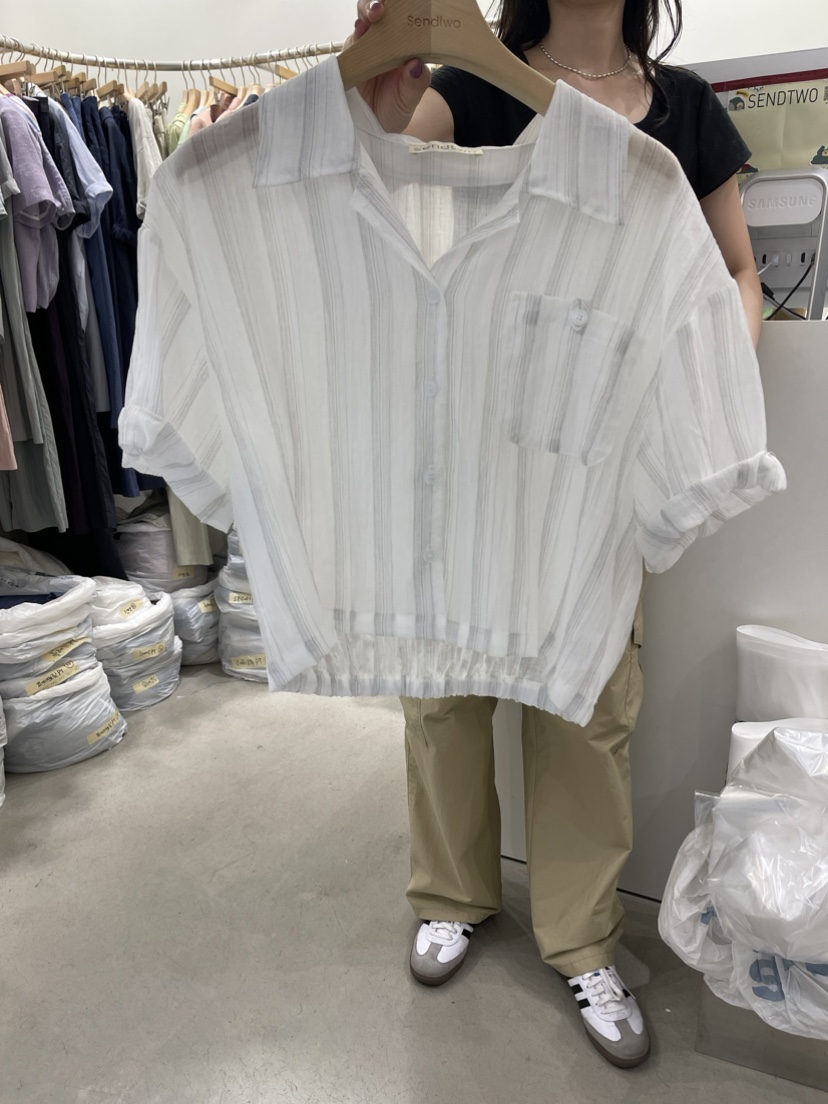 Sendtwo韓國直郵東大門代購女裝新品時尚人氣熱賣襯衫蕾絲衫SENDTWO襯衫/蕾絲衫圖色2